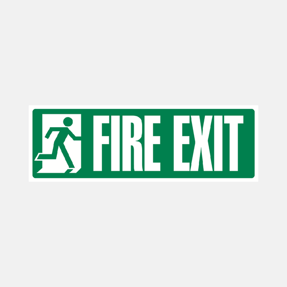Fire Exit Sign Bold Raymac Signs