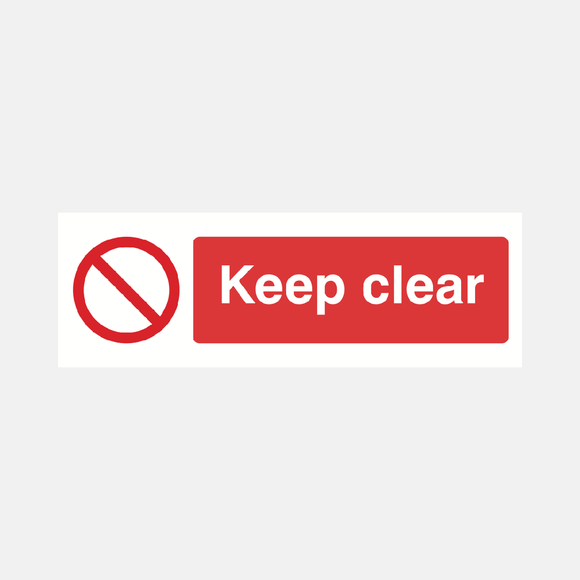 Keep Clear Sign Raymac Signs