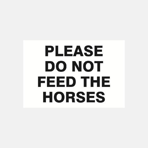 Horse Safety Signs