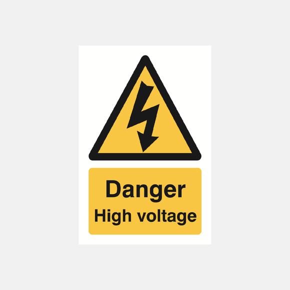 Danger High Voltage Sign Raymac Signs