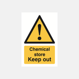 Chemical Store Keep Out Sign - 23287529144503