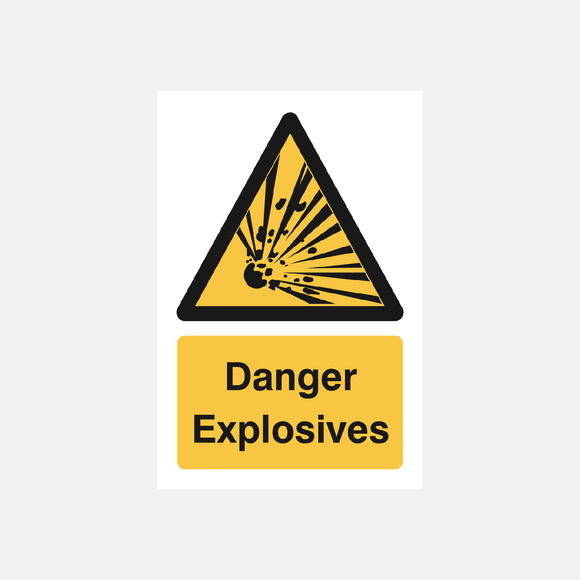 Danger Explosives Sign Raymac Signs