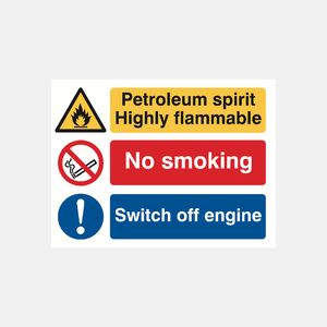 Petroleum Spirit Highly Flammable Sign - 23287837360311