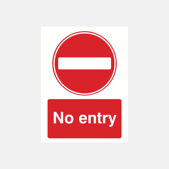 No Entry Sign Raymac Signs