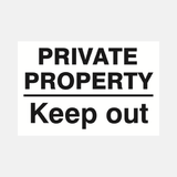 Private Property Keep Out Sign - 23287409344695
