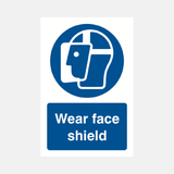 Wear Face Shield Sign - 23287765434551