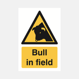 Bull In Field Sign - 23287482482871