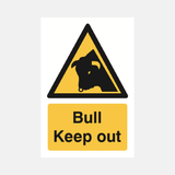 Bull Keep Out Sign - 23287486415031