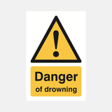Danger Of Drowning Sign - 23287533011127