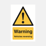 Warning Vehicles Reversing Sign - 23287621189815