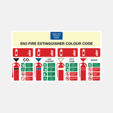 Fire Extinguisher Colour Code Sign - 23287958831287