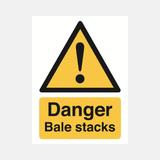 Danger bale stacks sign - 23287940907191