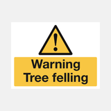 Warning Tree Felling Sign - 23287660380343