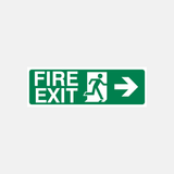 Fire Exit Right Sign - 23286844653751