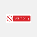 Staff Only Sign - 23287114301623