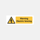 Warning Electric Fencing Sign - 23287048994999
