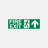 Fire Exit Straight Ahead Sign - 23288059560119