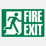 Fire Exit Sign Medium Size - 23287370055863