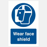 Wear Face Shield Sign - 23287765467319