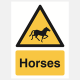 Warning Horses Sign - 23287881466039