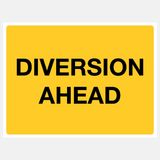 Flood Warning Diversion Ahead Sign - 23487565299895