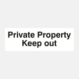 Private Property Keep Out Sign - 23286886760631