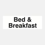 Bed and Breakfast Sign - 23286889939127