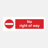 No Right Of Way Sign - 23287129964727