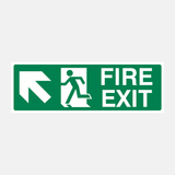 Fire Exit Up Left Sign - 23288065294519