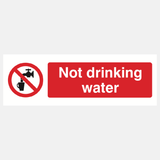 Not Drinking Water Sign - 23287103127735