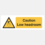 Caution Low Head Room Sign - 23287057580215