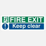 Fire Exit Keep Clear Sign - 23288086429879