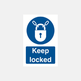 Keep Locked Sign - 23287746789559