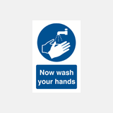 Now Wash Your Hands Sign - 23287756521655