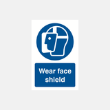 Wear Face Shield Sign - 23287765500087