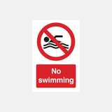 No Swimming Sign - 23287343743159