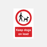 Keep Dogs On Lead Sign - 23287357964471
