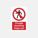 Private Shooting Keep Out Sign - 23287365370039