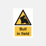 Bull In Field Sign - 23287482613943