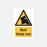 Bull Keep Out Sign - 23287486480567