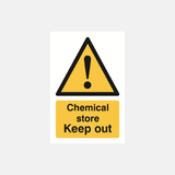 Chemical Store Keep Out Sign - 23287529275575