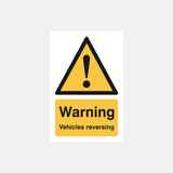Warning Vehicles Reversing Sign - 23287621255351