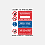 Avian Flu Measures Sign - 23288101961911