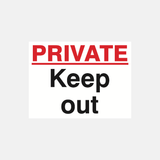 Private Keep Out Sign - 23287817207991