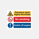 Petroleum Spirit Highly Flammable Sign - 23287837458615