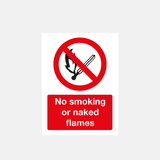 No Smoking No Naked Flames Sign - 31187194347703