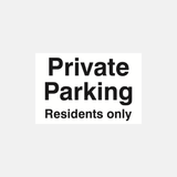 Private Parking Residents Only Sign - 23287469965495