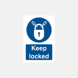 Keep Locked Sign - 23287746822327