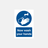 Now Wash Your Hands Sign - 23287756554423