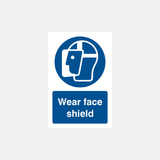 Wear Face Shield Sign - 23287765532855